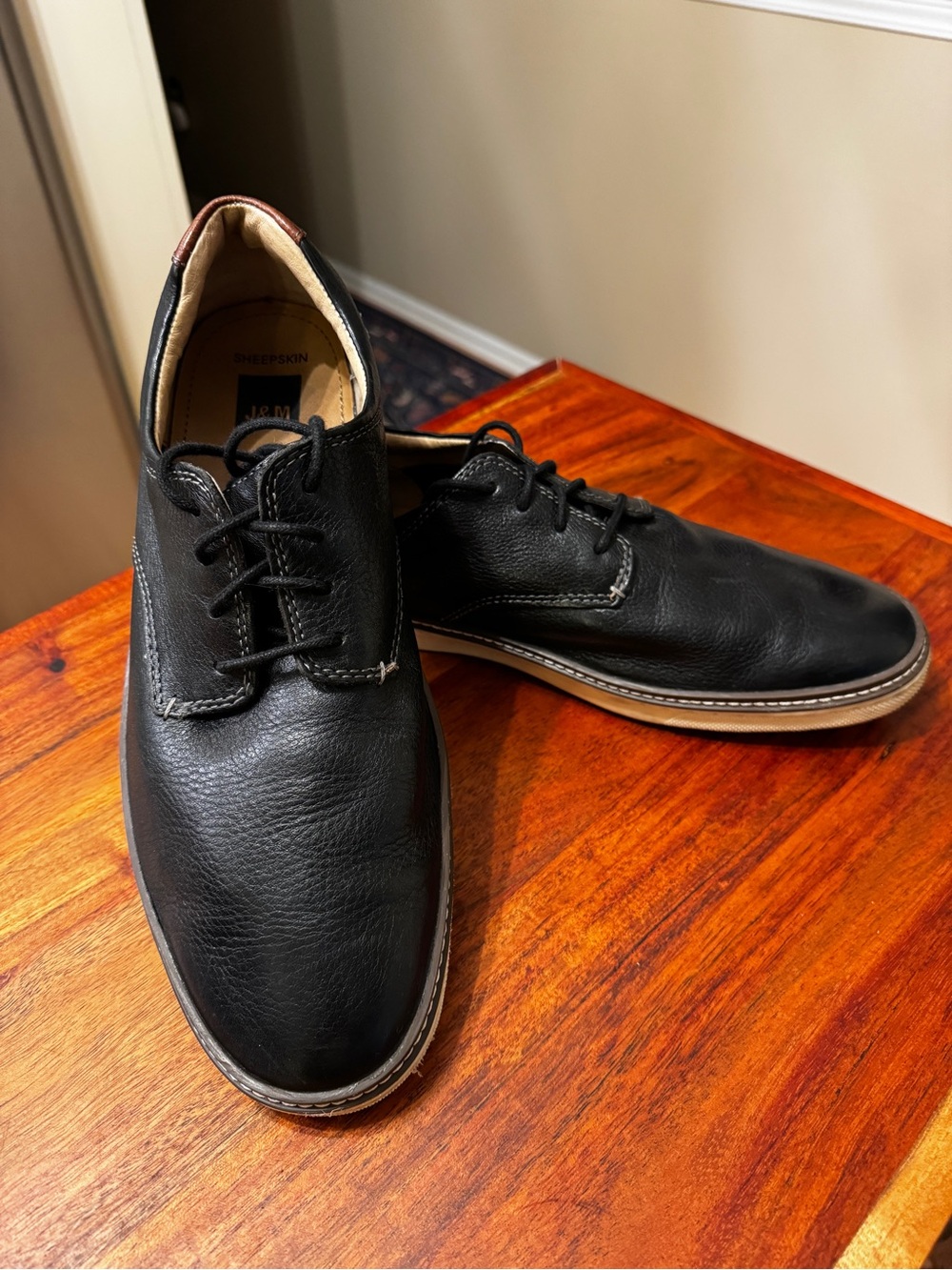 Men’s Johnston & Murphy Mcguffey Plain Toe Sheepskin Shoe